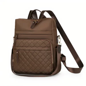 Sac à dos effet matelassée - Céleste